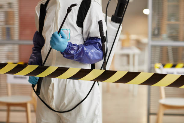 Professional Sewage Cleanup technician working in Connell, WA